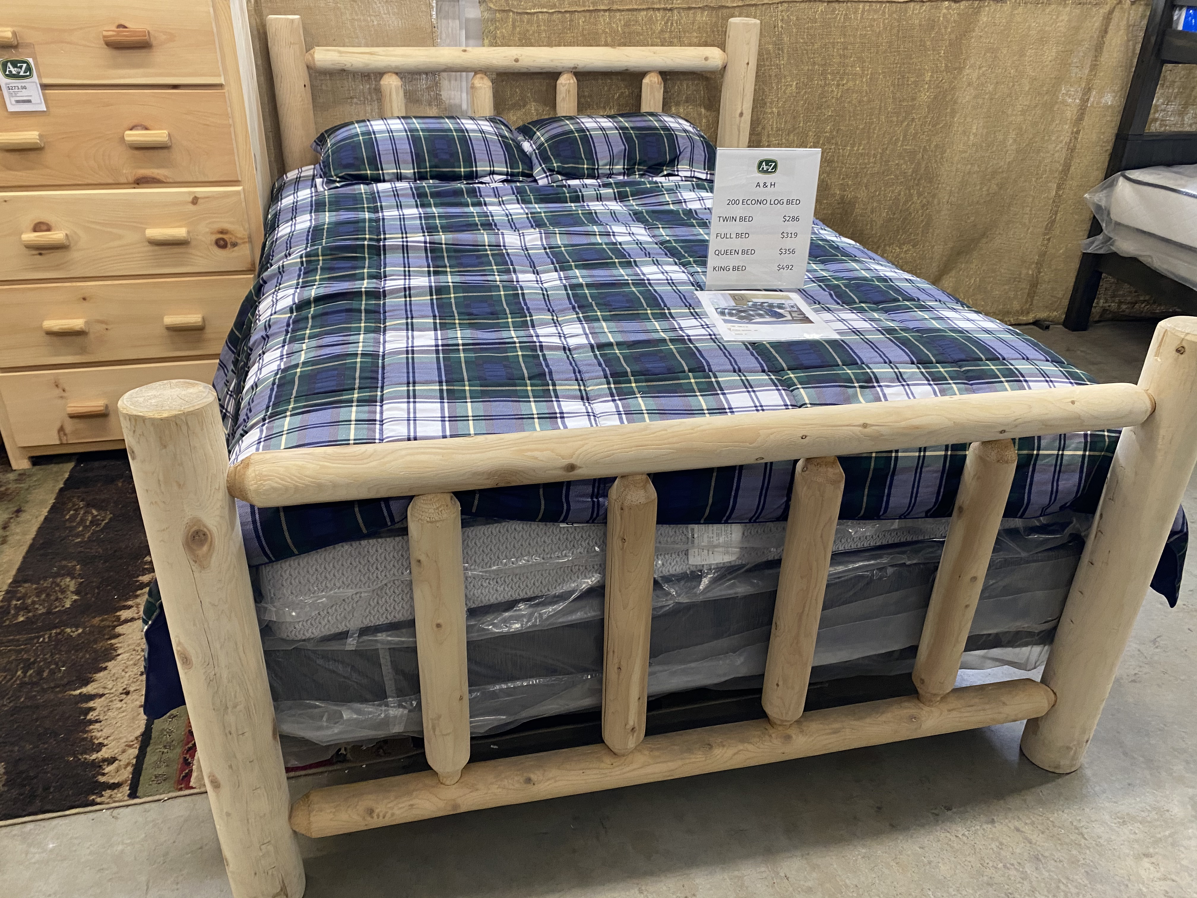 Econo Log Bed/ Unfinished